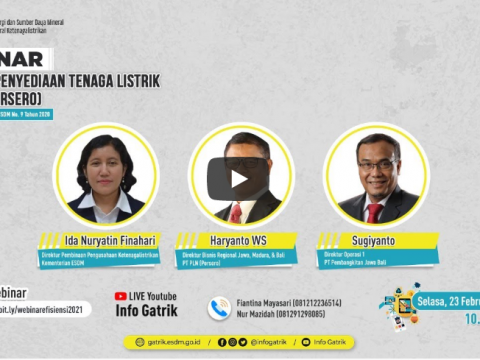 Webinar Efisiensi Penyediaan Tenaga Listrik PT PLN (Persero)
