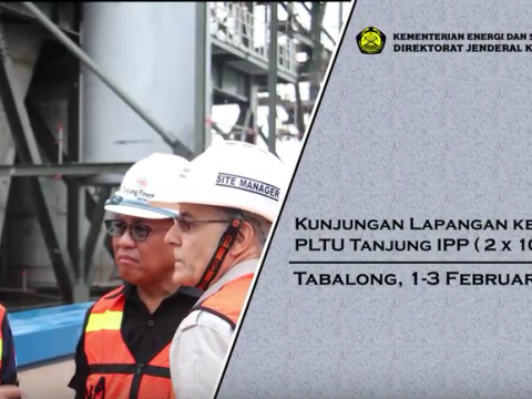 Kunjungan Dirjen Gatrik ke salah satu proyek 35.000 MW