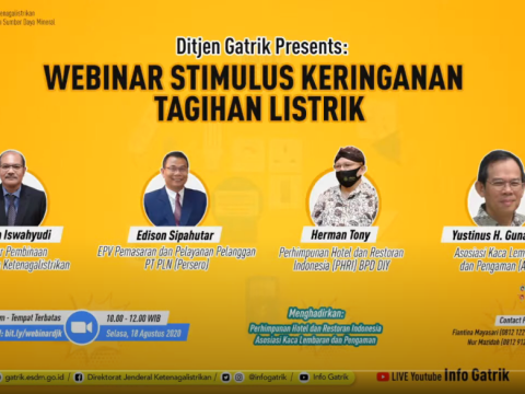 DITJEN GATRIK PRESENTS: Webinar Stimulus Keringanan Tagihan Listrik