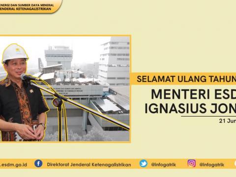 Selamat ulang tahun, Bapak Menteri ESDM Ignasius Jonan