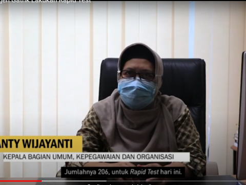 Pegawai Ditjen Gatrik Lakukan Rapid Test