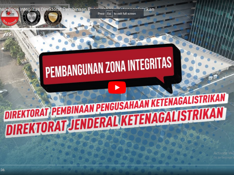 Pembangunan Zona Integritas Direktorat Pembinaan Pengusahaan Ketenagalistrikan