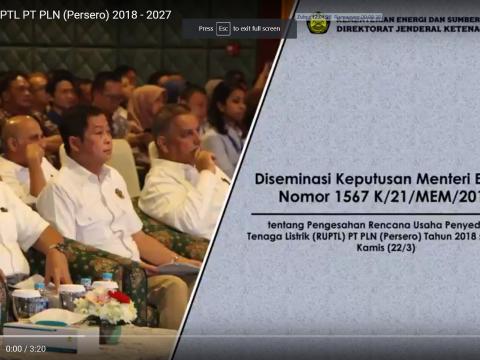 Diseminasi RUPTL 2018 - 2027