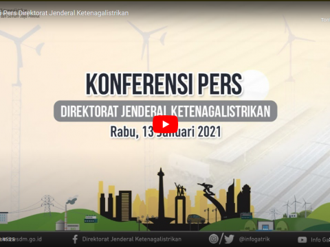 Konferensi Pers Direktorat Jenderal Ketenagalistrikan